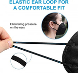 KN95 Black Respirator Mask (N95 P2 Equivalent) - 10 Pack