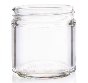 120mL Clear Glass Cream Jar (10 pack) - with screw cap