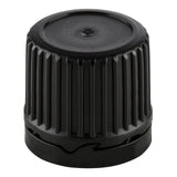 18mm BLACK HDPE T/E Cap + UNI-2.01 LD Plug - 10 pack
