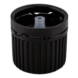 18mm BLACK HDPE T/E Cap + UNI-2.01 LD Plug - 10 pack