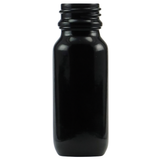 30mL Black Glass Bottle - with cap (10 pack)