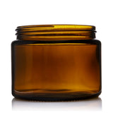 500ml Amber Glass Cream Jar - 6 pack