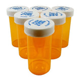 Mixed Box - Amber Pill Vial with Child Resistant Cap 5dr, 8dr & 16dr - 150 pack