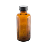 100mL Amber Glass Poison Bottle (10 pack) - with RED cap