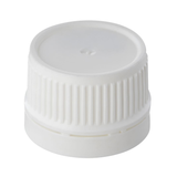 24mm Tamper Tell Wadded Screw Cap BLACK or WHITE - 10 pack