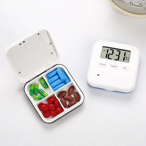 Daily Pill Box - 4 Section with Alarm Reminder