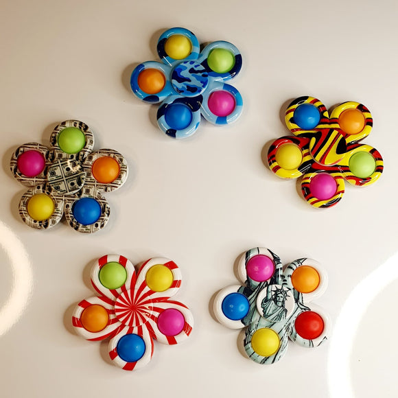 Pop It Graffiti Fidget Spinner Assorted (RRP $9.99)