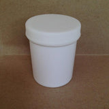 110g White Plastic Ointment Jar (120 pack) - with screw cap